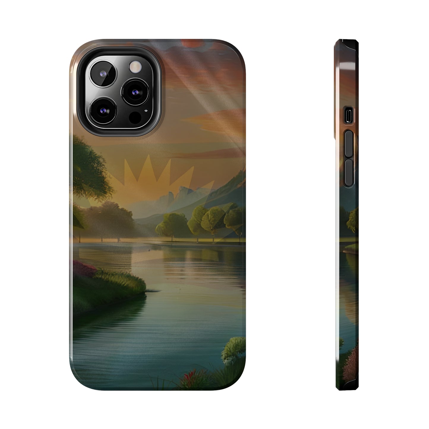 Neighborhood Pond, United States of Biafra - Tough iPhone Cases (iPhone 7, 8, X, 11, 12, 13, 14, 15)