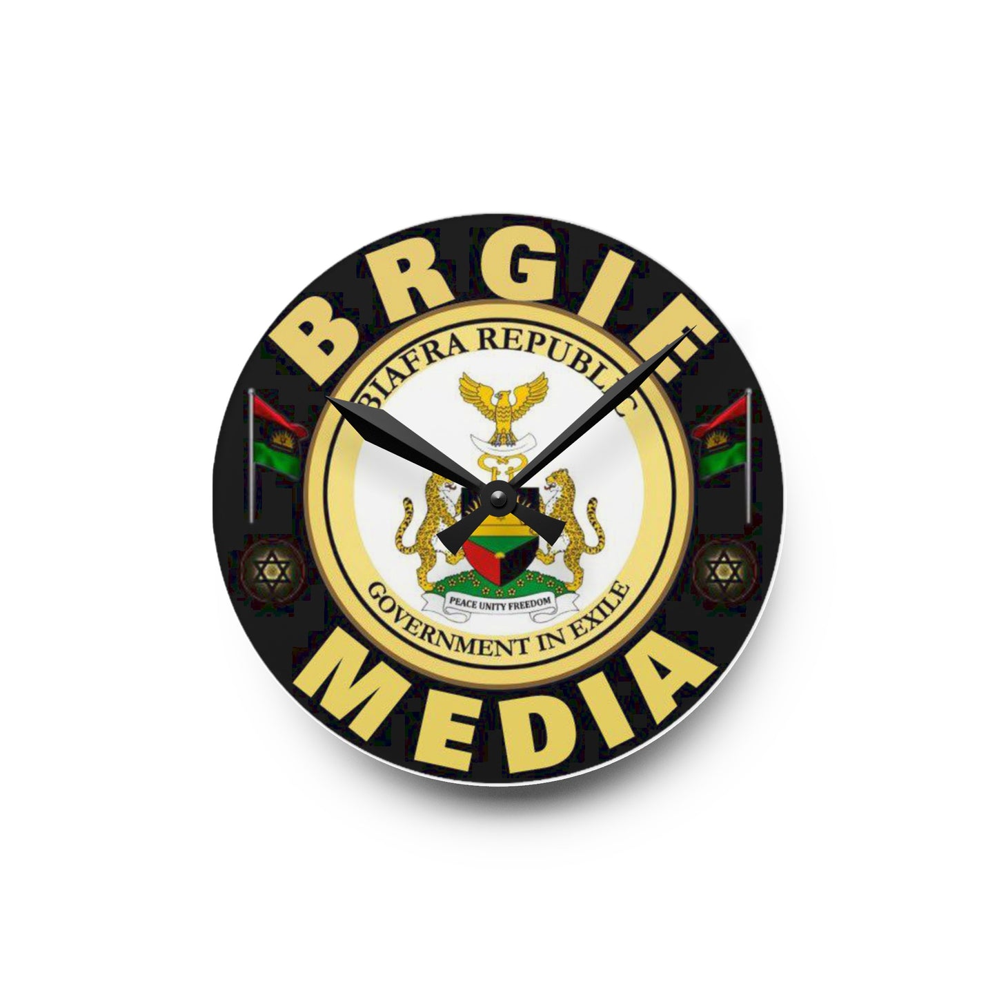 BRGIE Media Acrylic Wall Clock