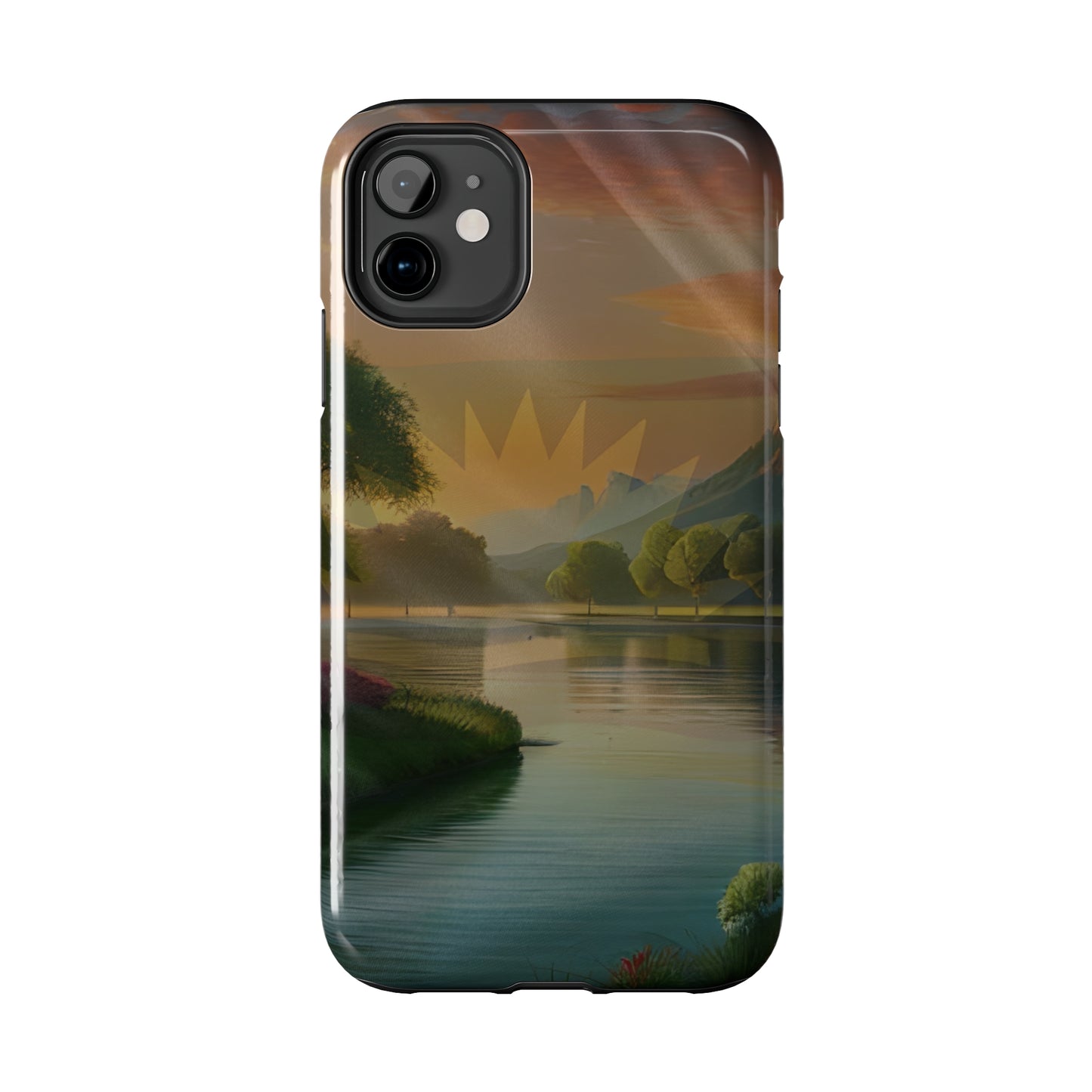 Neighborhood Pond, United States of Biafra - Tough iPhone Cases (iPhone 7, 8, X, 11, 12, 13, 14, 15)
