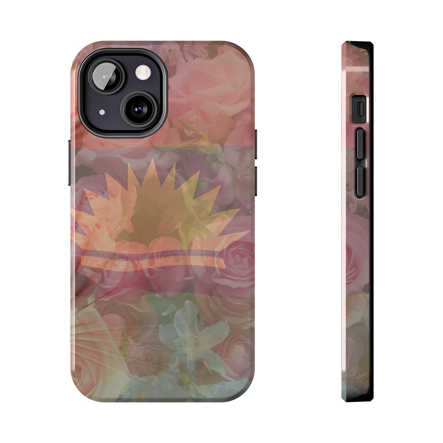 United States of Biafra Flag Flower Blend 3 - Tough iPhone Cases (iPhone 7, 8, X, 11, 12, 13, 14, 15)
