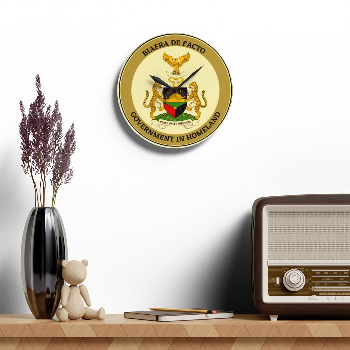 Biafra De Facto Acrylic Wall Clock