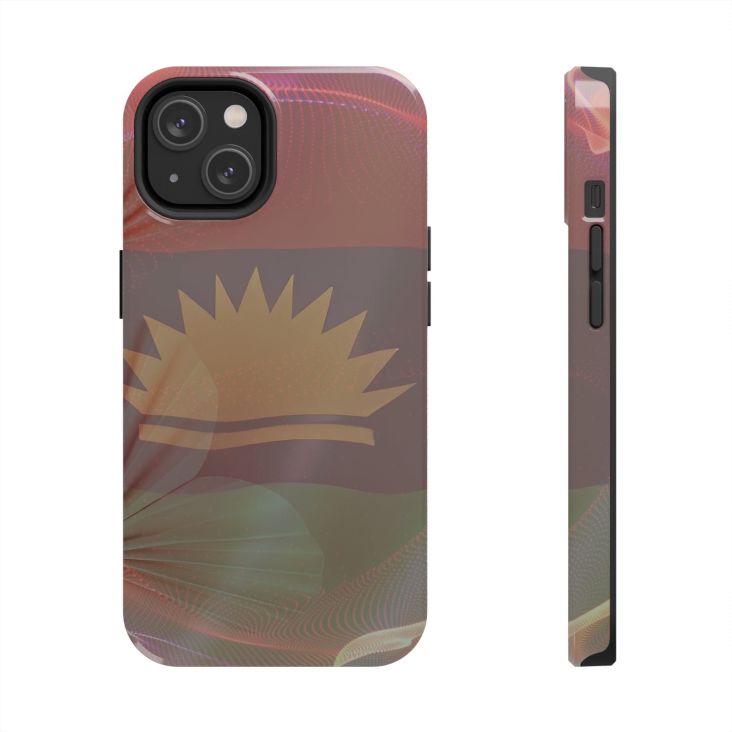 United States of Biafra Flag Flower Blend 2 - Tough iPhone Cases (iPhone 7, 8, X, 11, 12, 13, 14, 15)