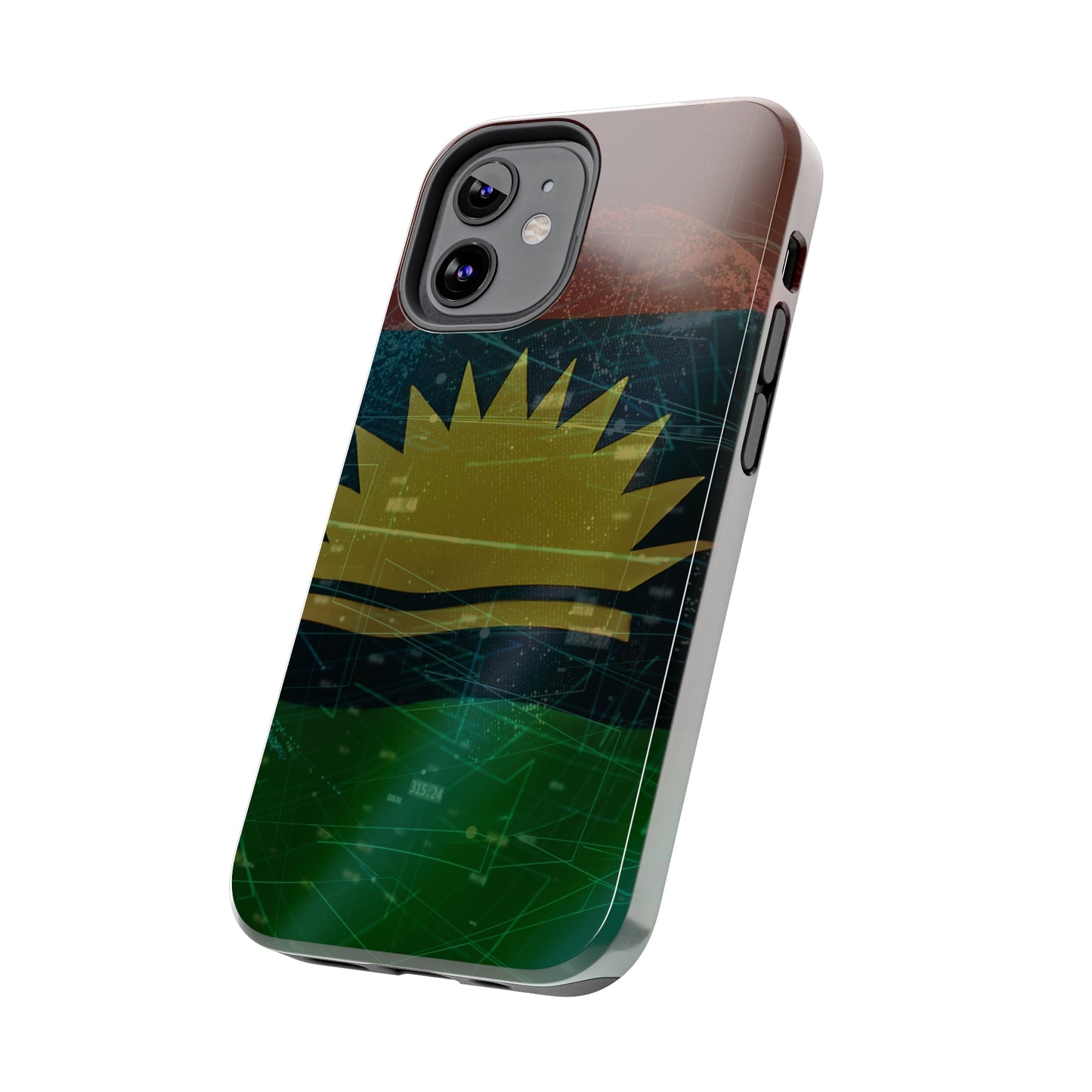 Coordinate Expression. United States of Biafra - Tough iPhone Cases (iPhone 7, 8, X, 11, 12, 13, 14, 15)