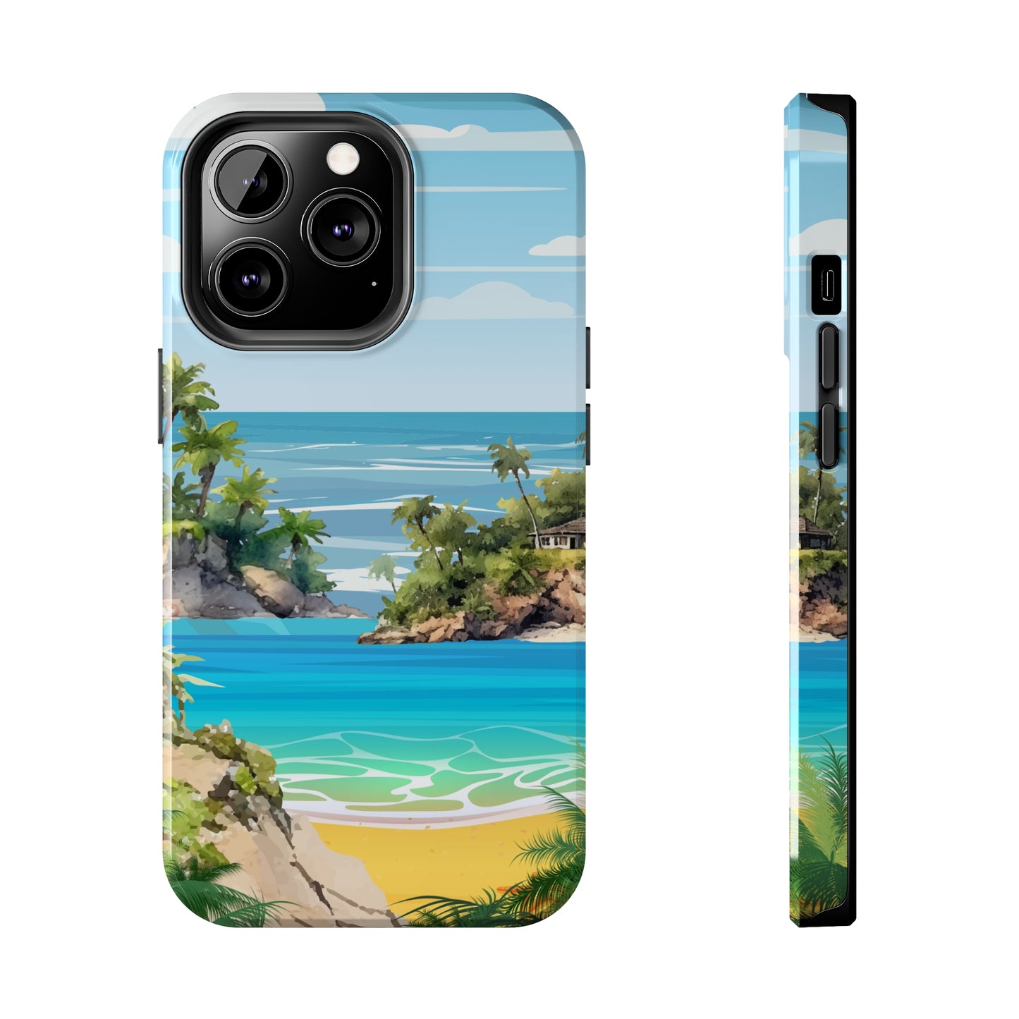 Island - Tough iPhone Cases (iPhone 7, 8, X, 11, 12, 13, 14, 15)