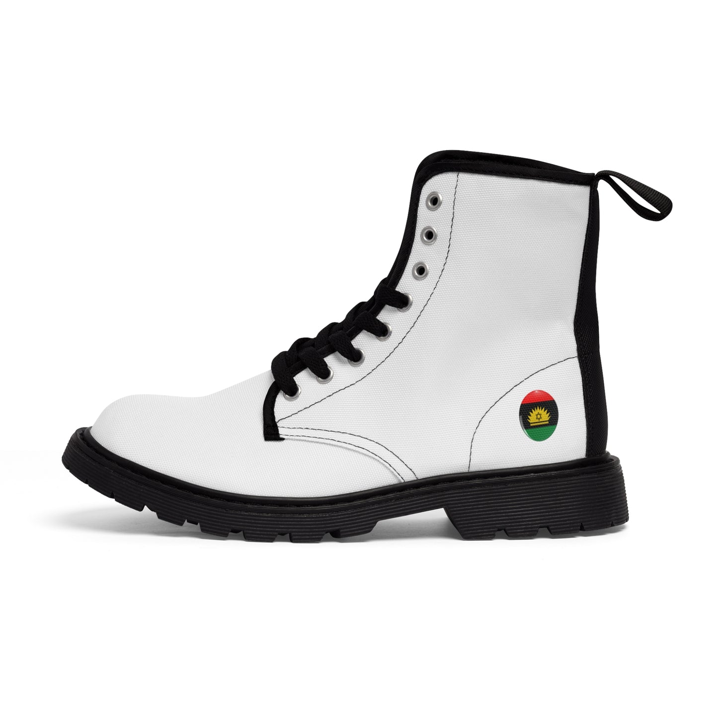 White Men's Canvas Boots