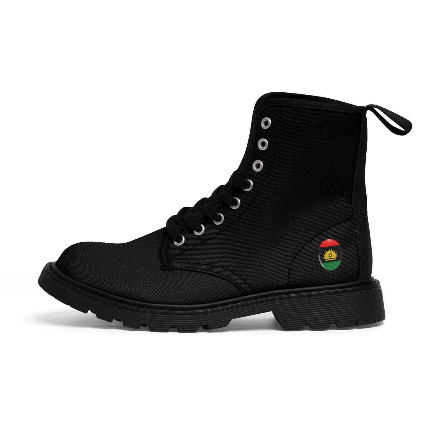 Black Men's Canvas Boots