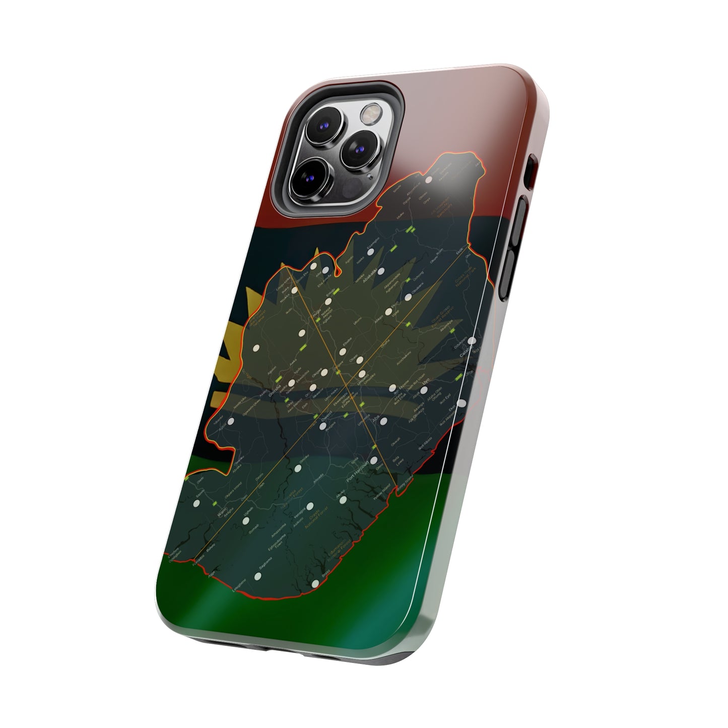 United States of Biafra Map - Tough iPhone Cases (iPhone 7, 8, X, 11, 12, 13, 14, 15)