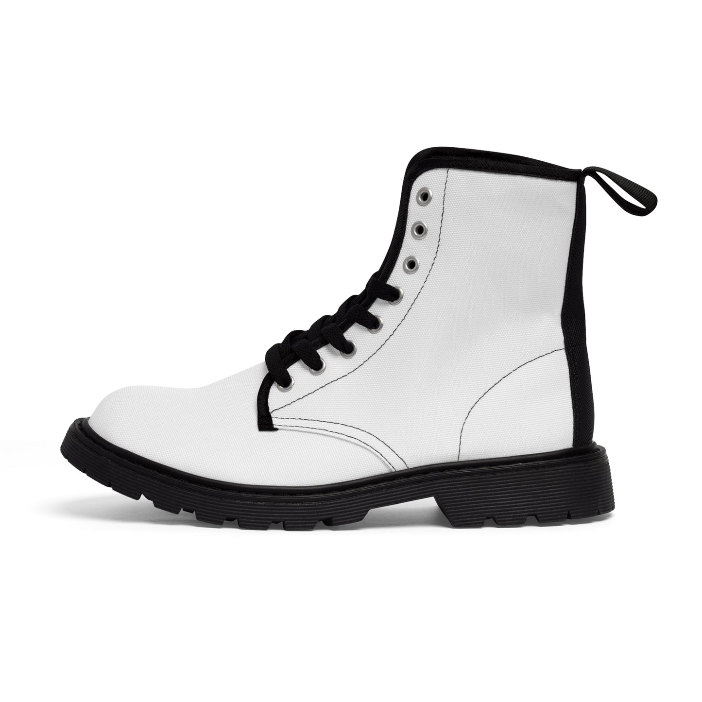 White Men's Canvas Boots
