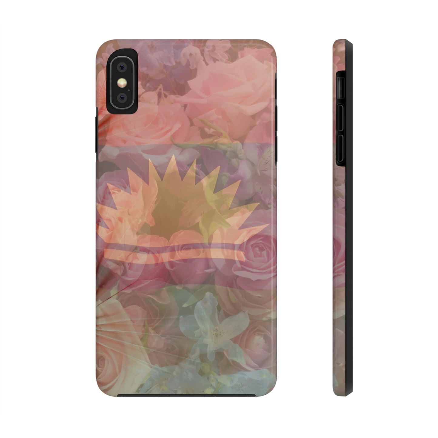 United States of Biafra Flag Flower Blend 3 - Tough iPhone Cases (iPhone 7, 8, X, 11, 12, 13, 14, 15)