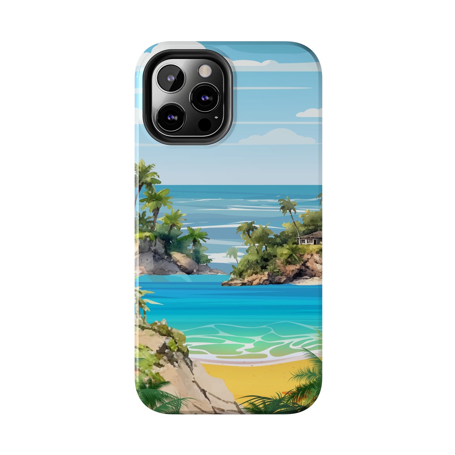 Island - Tough iPhone Cases (iPhone 7, 8, X, 11, 12, 13, 14, 15)
