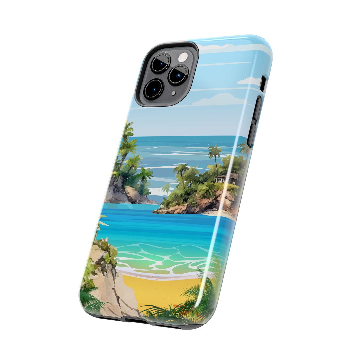 Island - Tough iPhone Cases (iPhone 7, 8, X, 11, 12, 13, 14, 15)