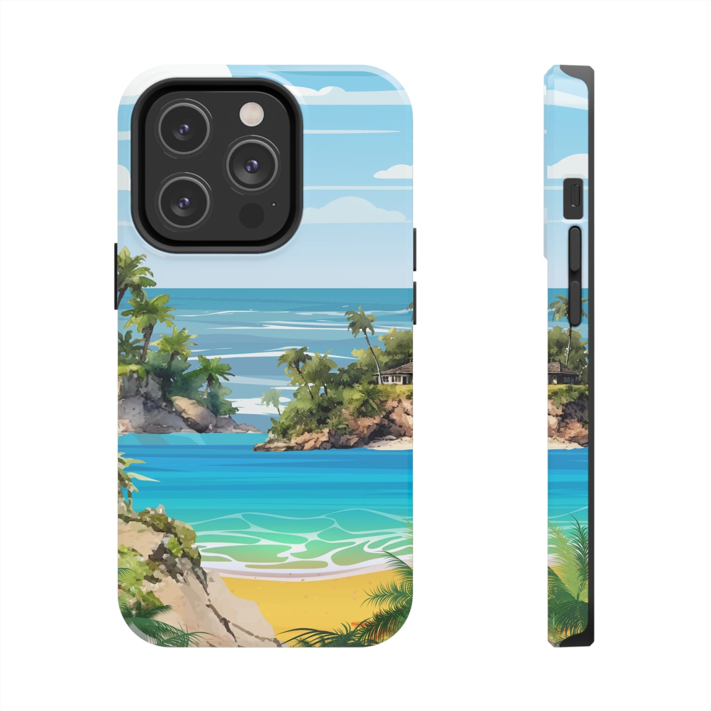Island - Tough iPhone Cases (iPhone 7, 8, X, 11, 12, 13, 14, 15)
