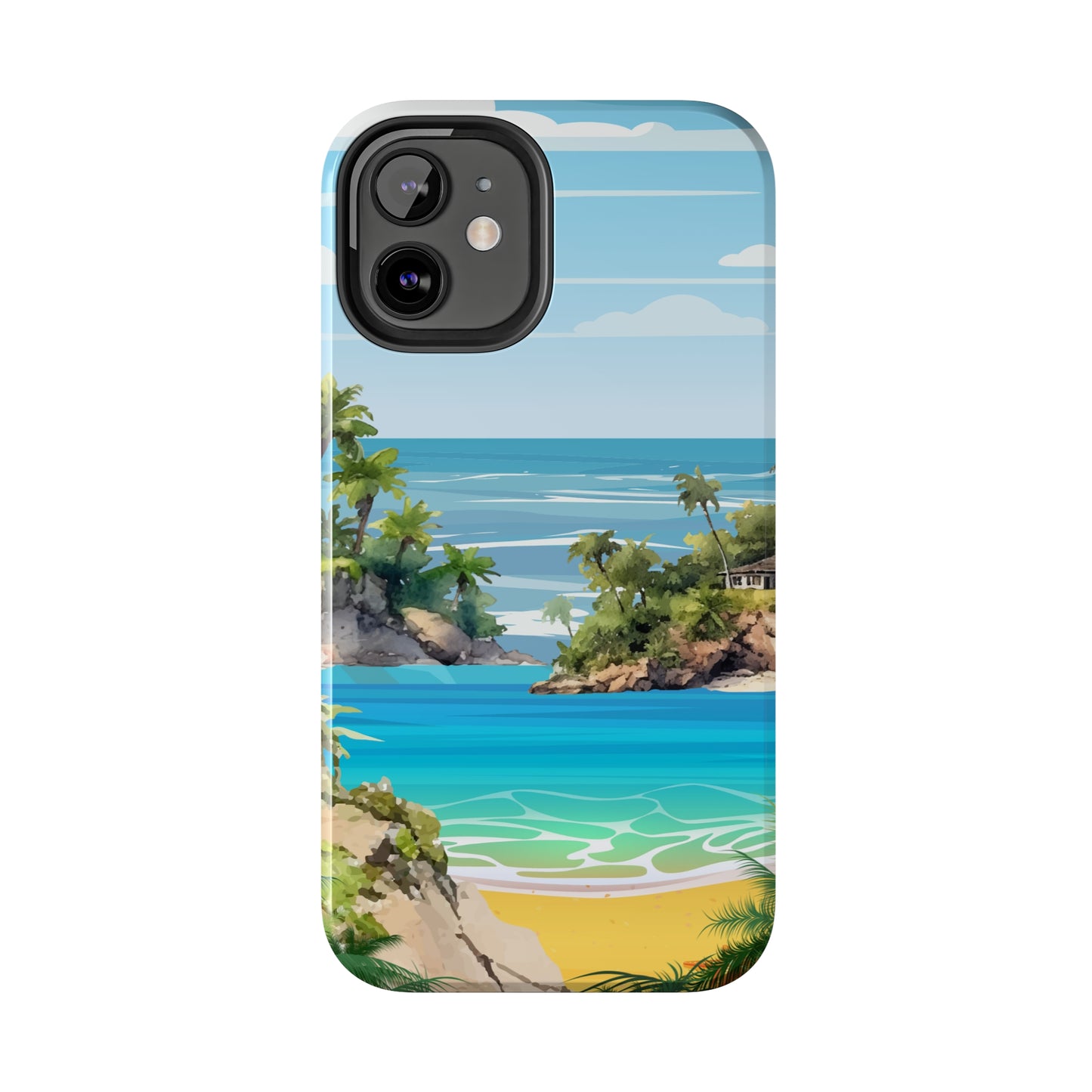 Island - Tough iPhone Cases (iPhone 7, 8, X, 11, 12, 13, 14, 15)