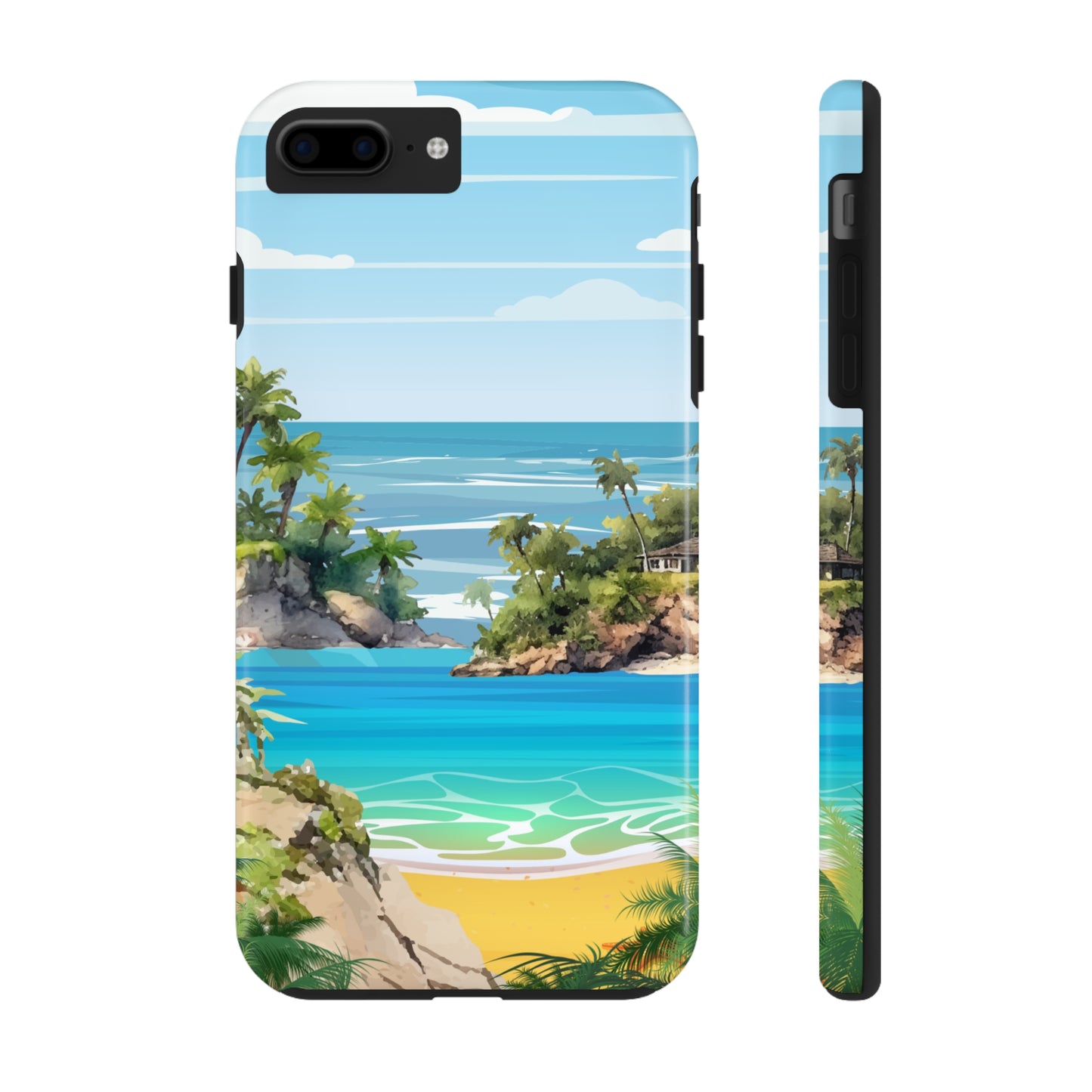 Island - Tough iPhone Cases (iPhone 7, 8, X, 11, 12, 13, 14, 15)