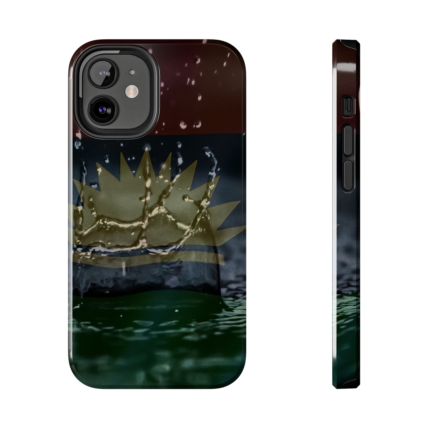 Rain Droplets, United States of Biafra - Tough iPhone Cases (iPhone 7, 8, X, 11, 12, 13, 14, 15)