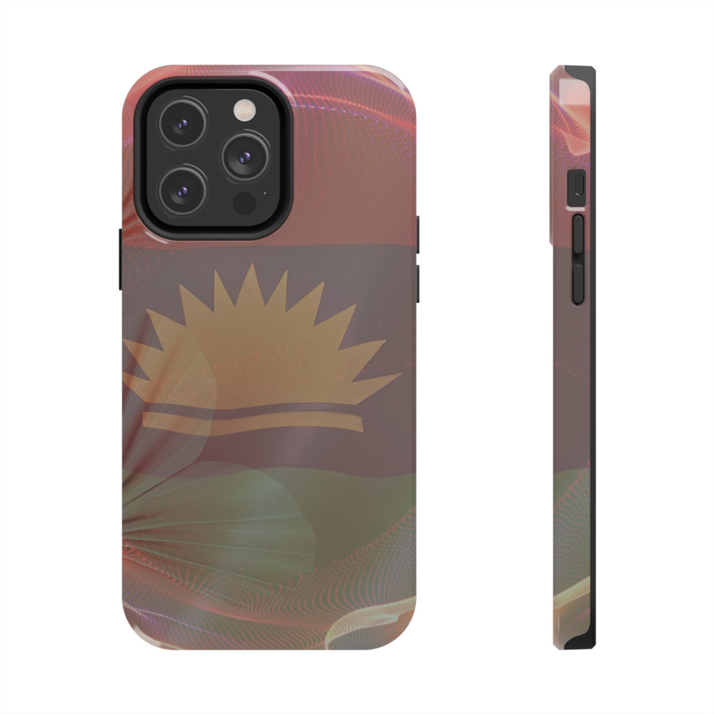 United States of Biafra Flag Flower Blend 2 - Tough iPhone Cases (iPhone 7, 8, X, 11, 12, 13, 14, 15)