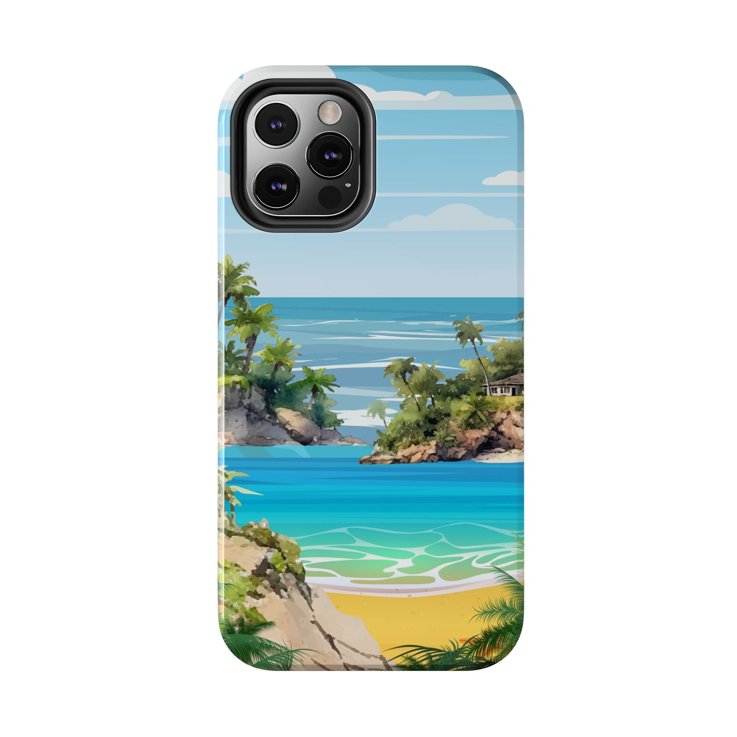 Island - Tough iPhone Cases (iPhone 7, 8, X, 11, 12, 13, 14, 15)