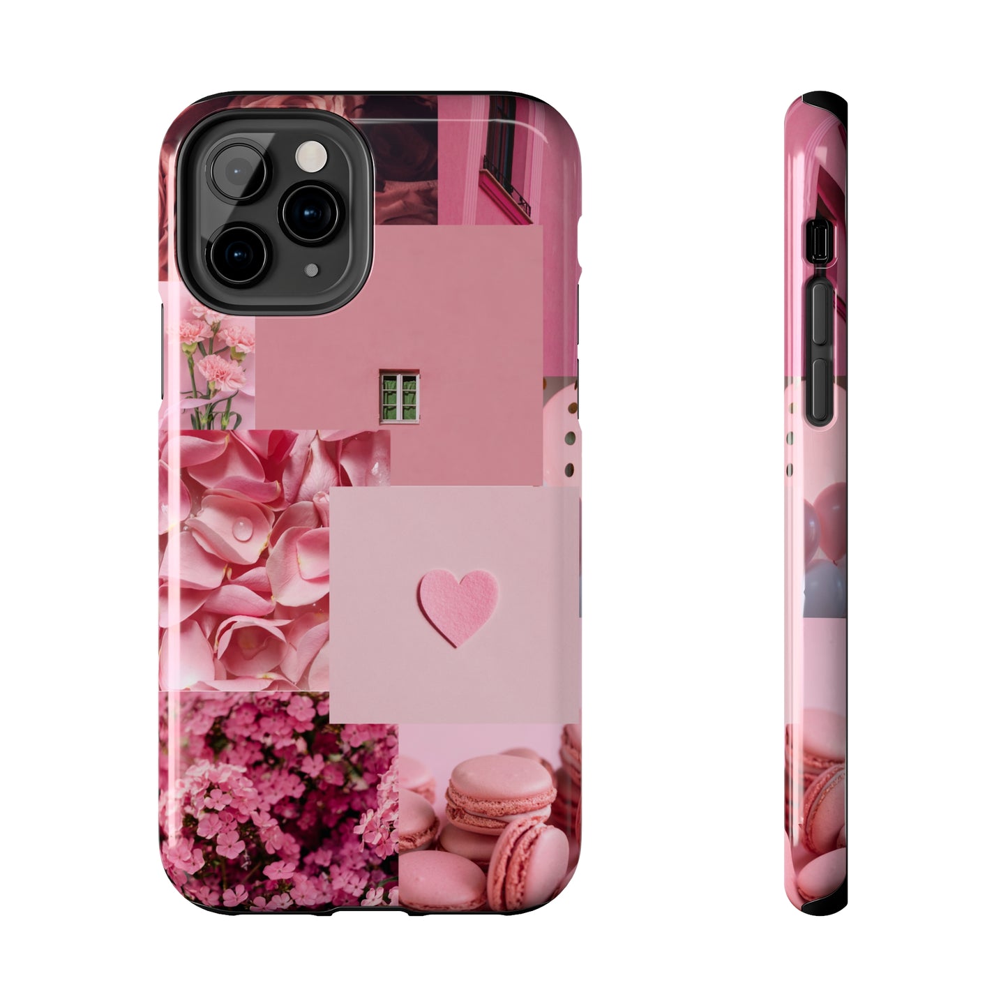 Pink Flowers - Tough iPhone Cases (iPhone 7, 8, X, 11, 12, 13, 14, 15)