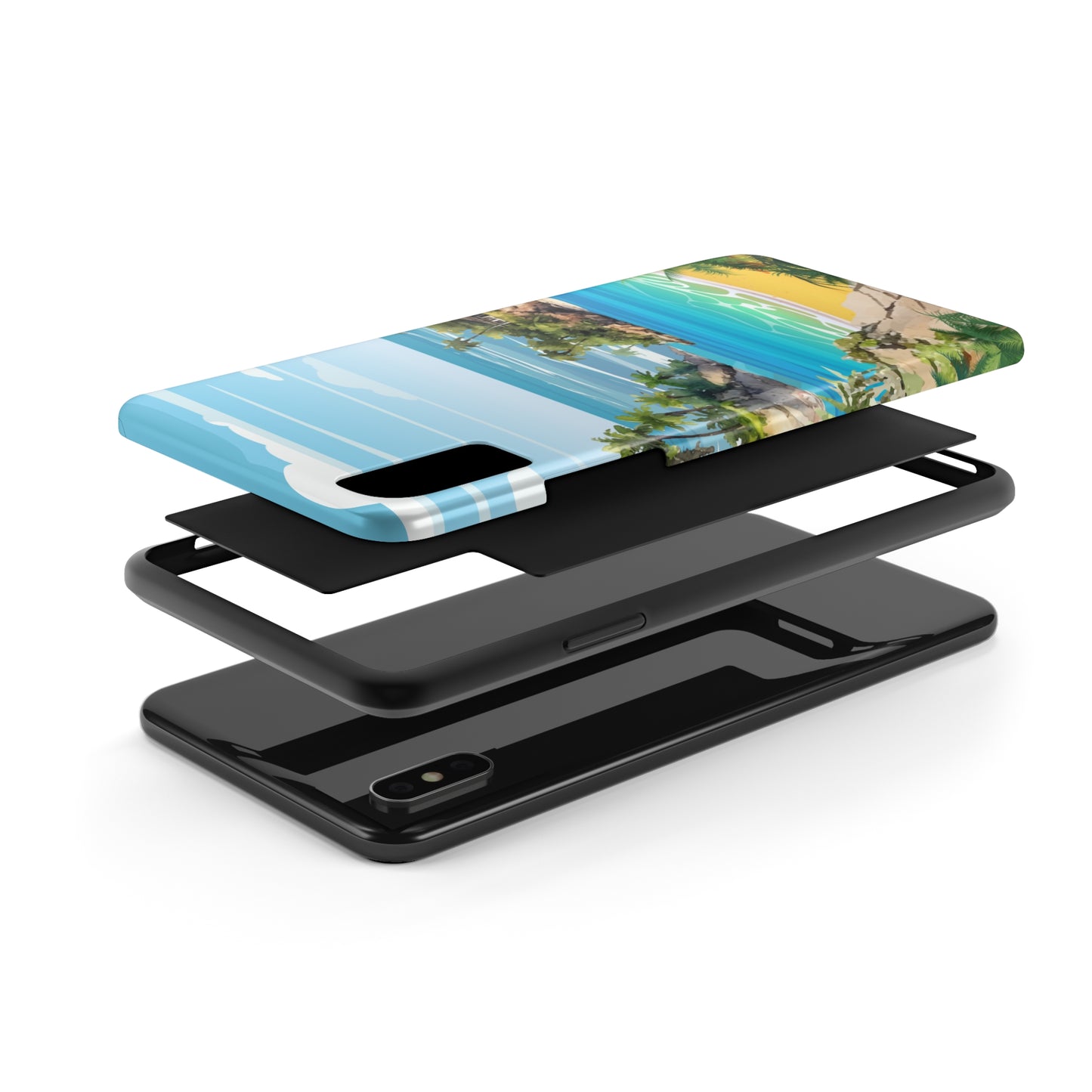 Island - Tough iPhone Cases (iPhone 7, 8, X, 11, 12, 13, 14, 15)