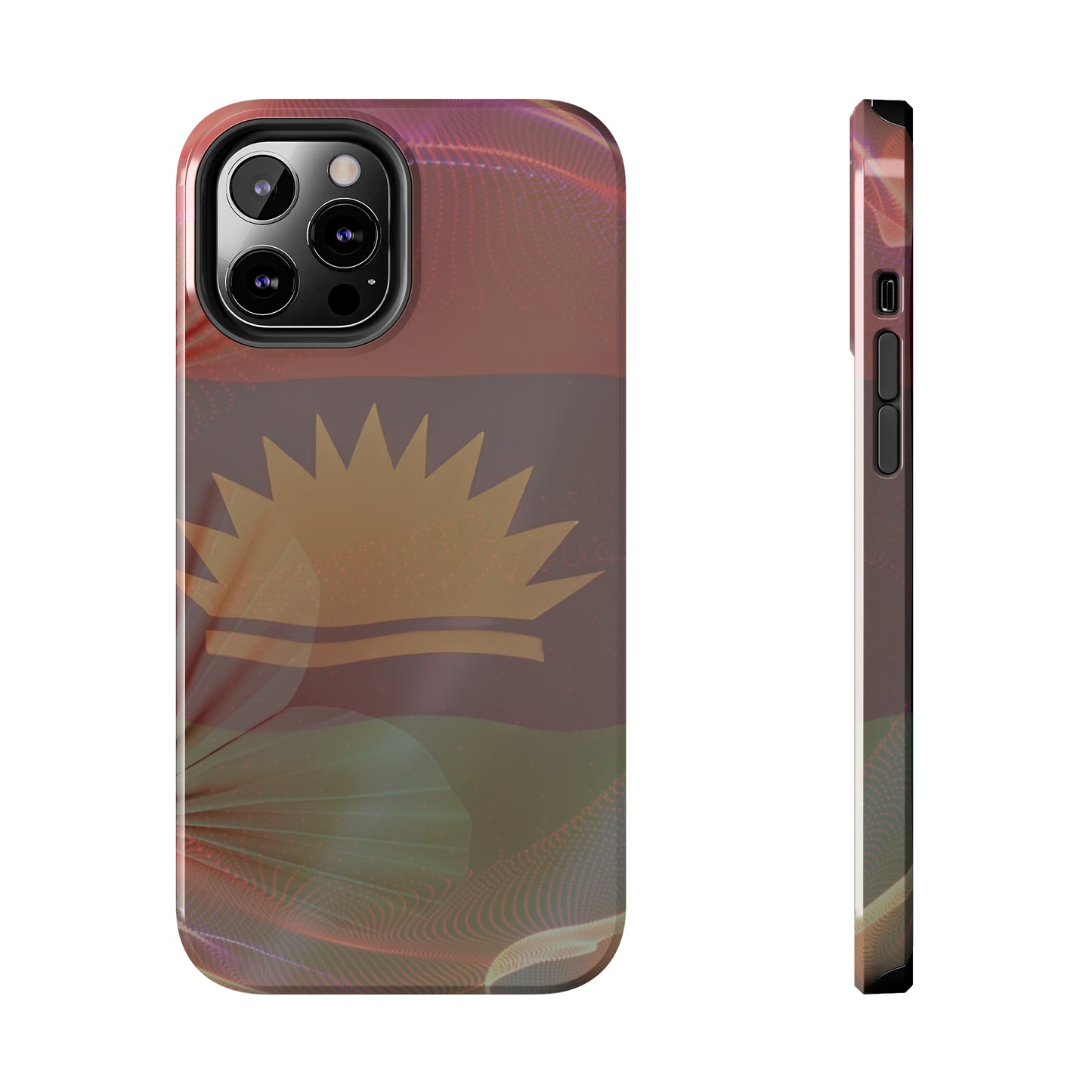 United States of Biafra Flag Flower Blend 2 - Tough iPhone Cases (iPhone 7, 8, X, 11, 12, 13, 14, 15)