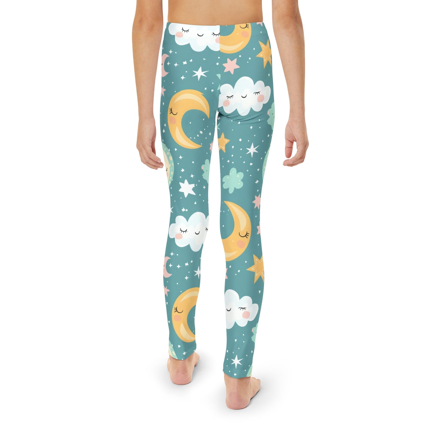 Crescent Moon & Stars Youth Full-Length Leggings