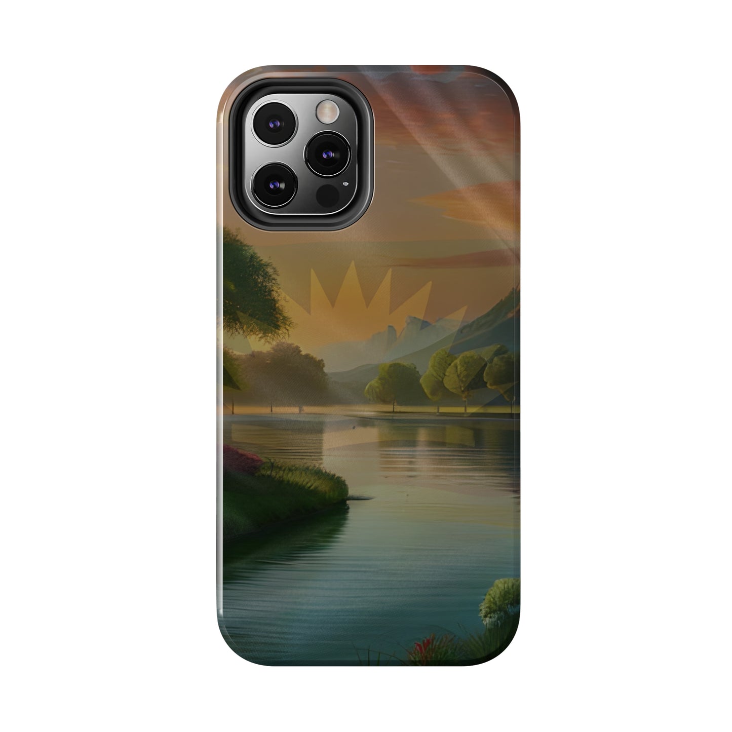 Neighborhood Pond, United States of Biafra - Tough iPhone Cases (iPhone 7, 8, X, 11, 12, 13, 14, 15)