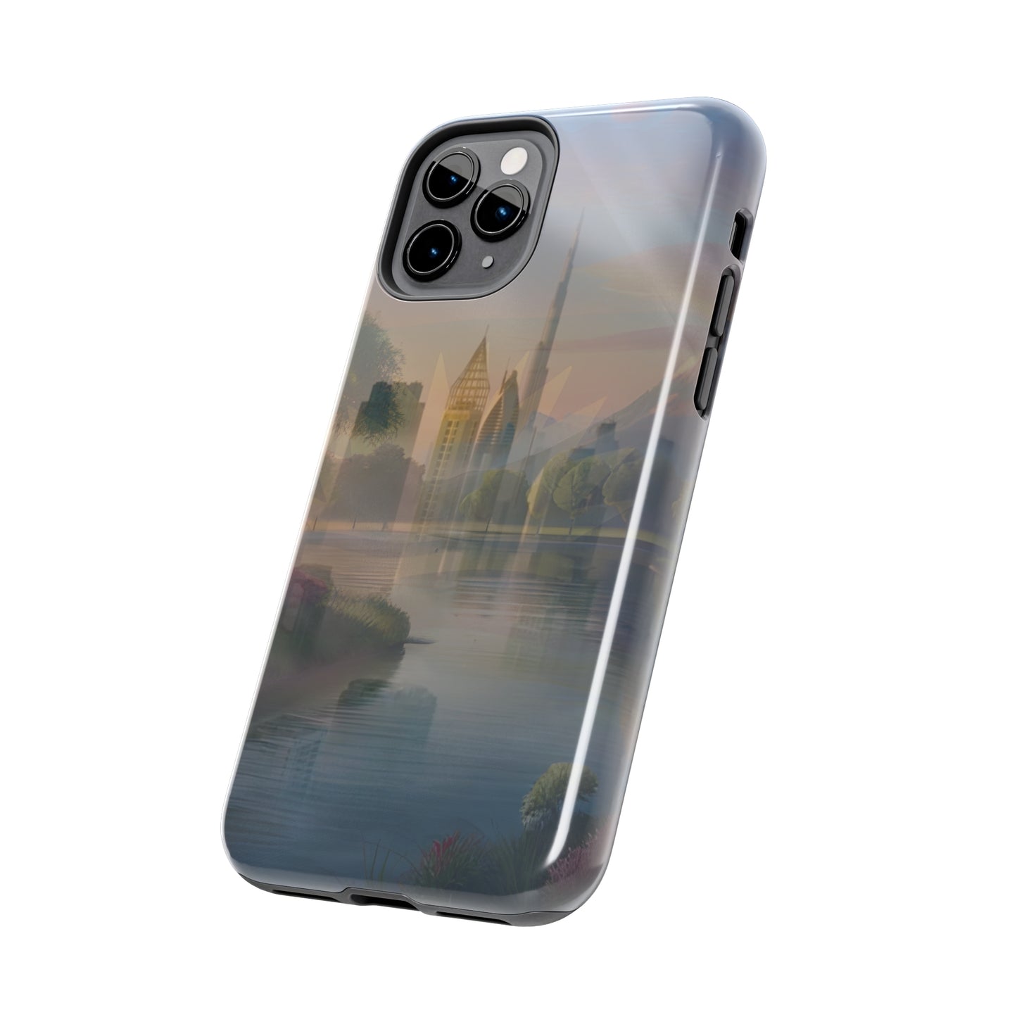 City Neighborhood Pond United States of Biafra - Tough iPhone Cases (iPhone 7, 8, X, 11, 12, 13, 14, 15)
