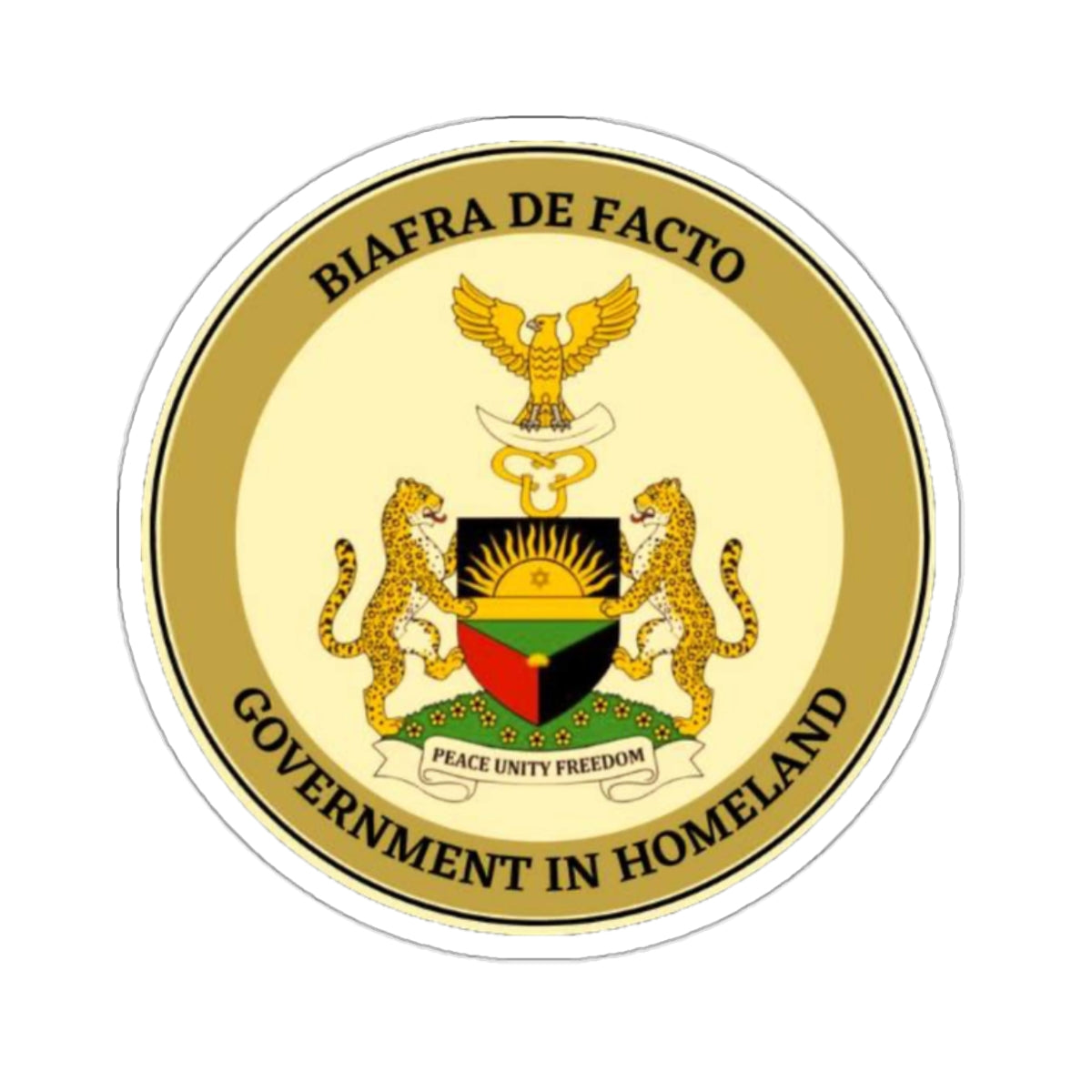 Biafra De Facto Kiss-Cut Stickers