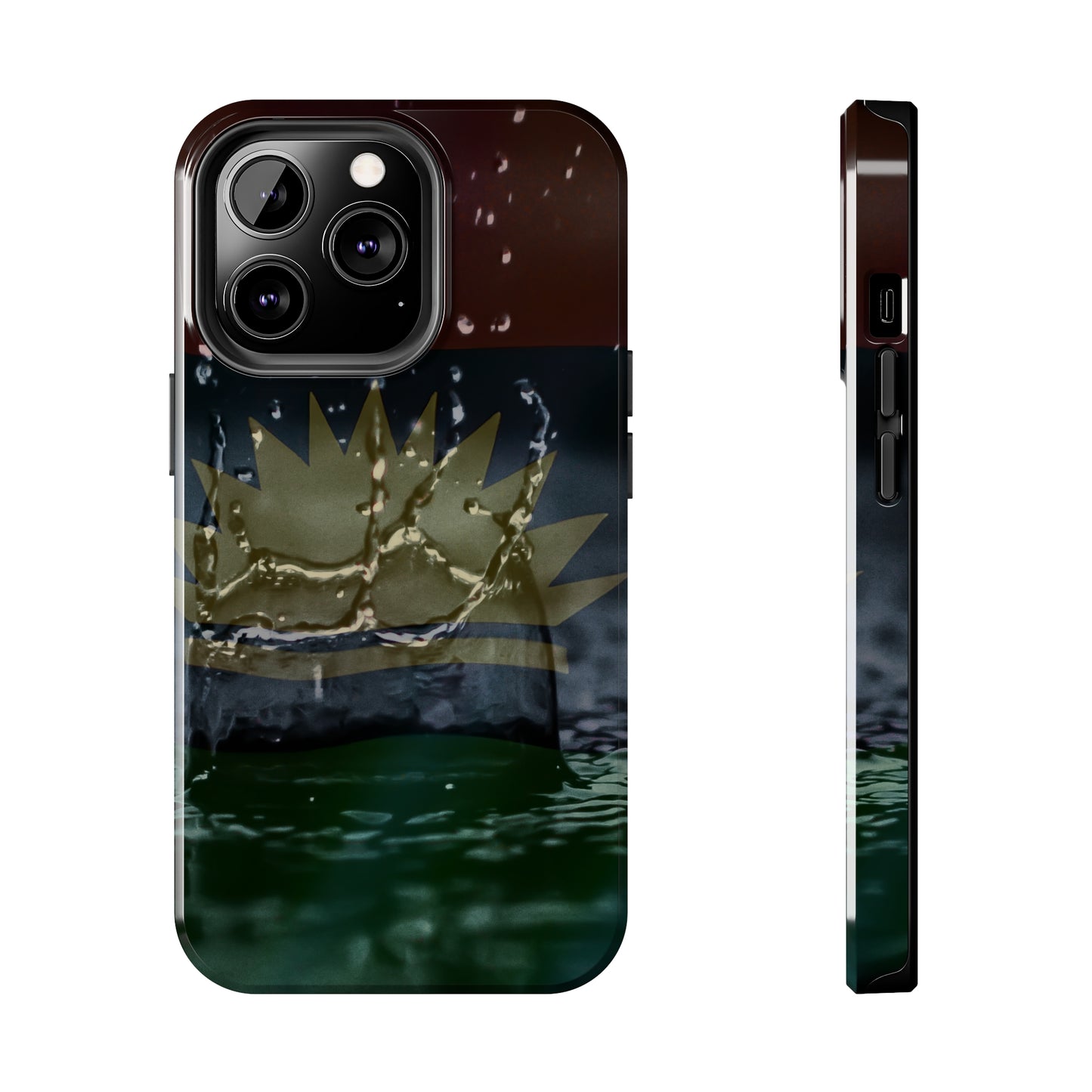 Rain Droplets, United States of Biafra - Tough iPhone Cases (iPhone 7, 8, X, 11, 12, 13, 14, 15)