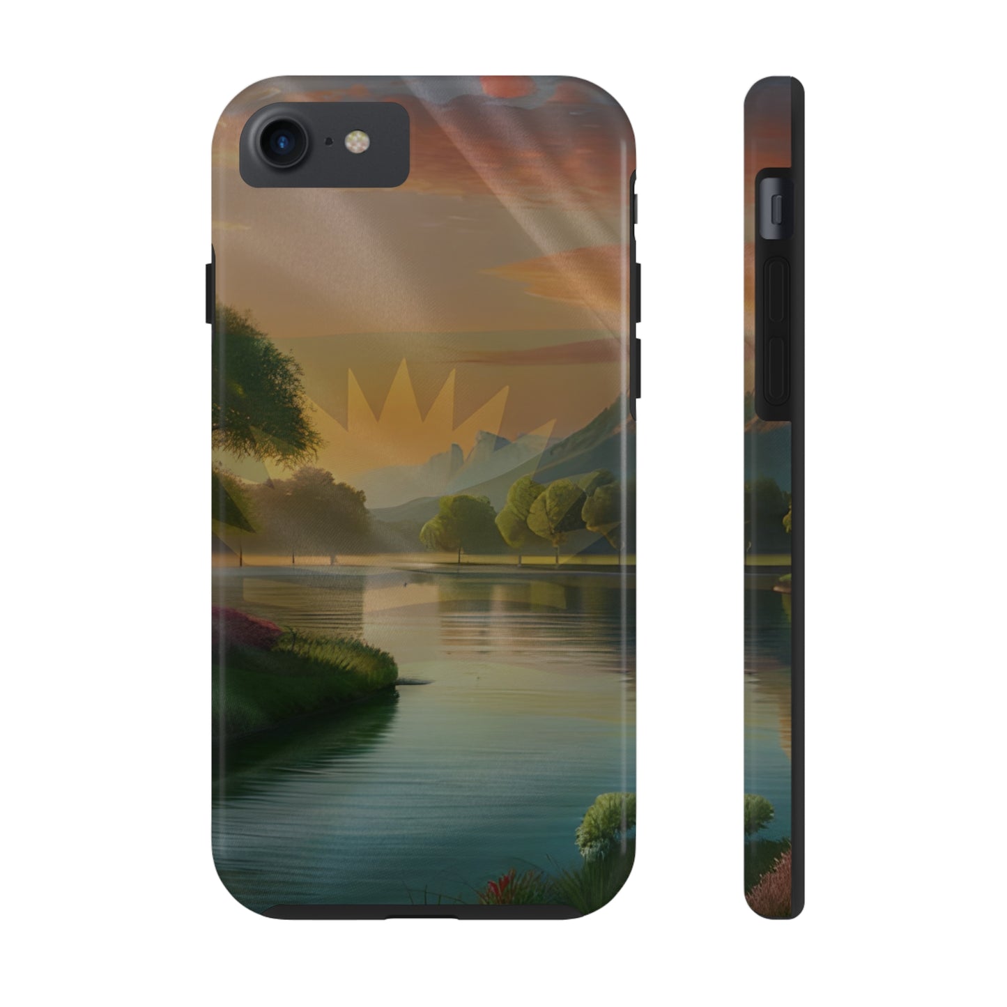 Neighborhood Pond, United States of Biafra - Tough iPhone Cases (iPhone 7, 8, X, 11, 12, 13, 14, 15)