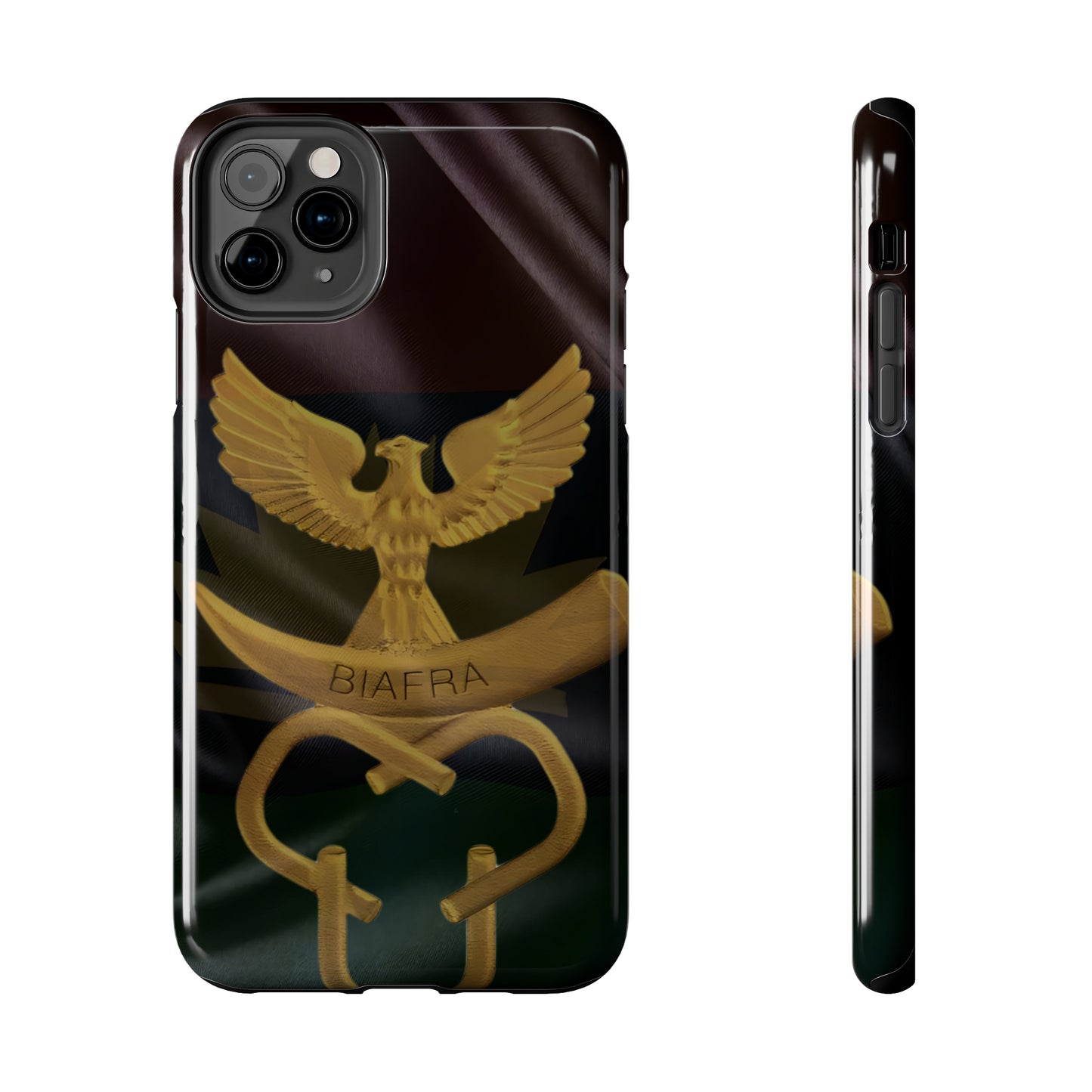 Biafra Liberation Army Logo Gold - Tough iPhone Cases (iPhone 7, 8, X, 11, 12, 13, 14, 15)