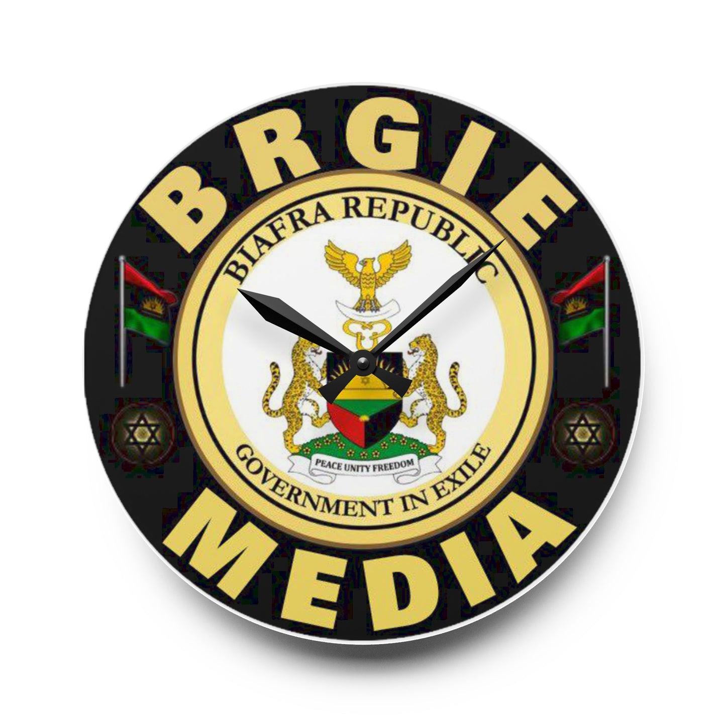 BRGIE Media Acrylic Wall Clock