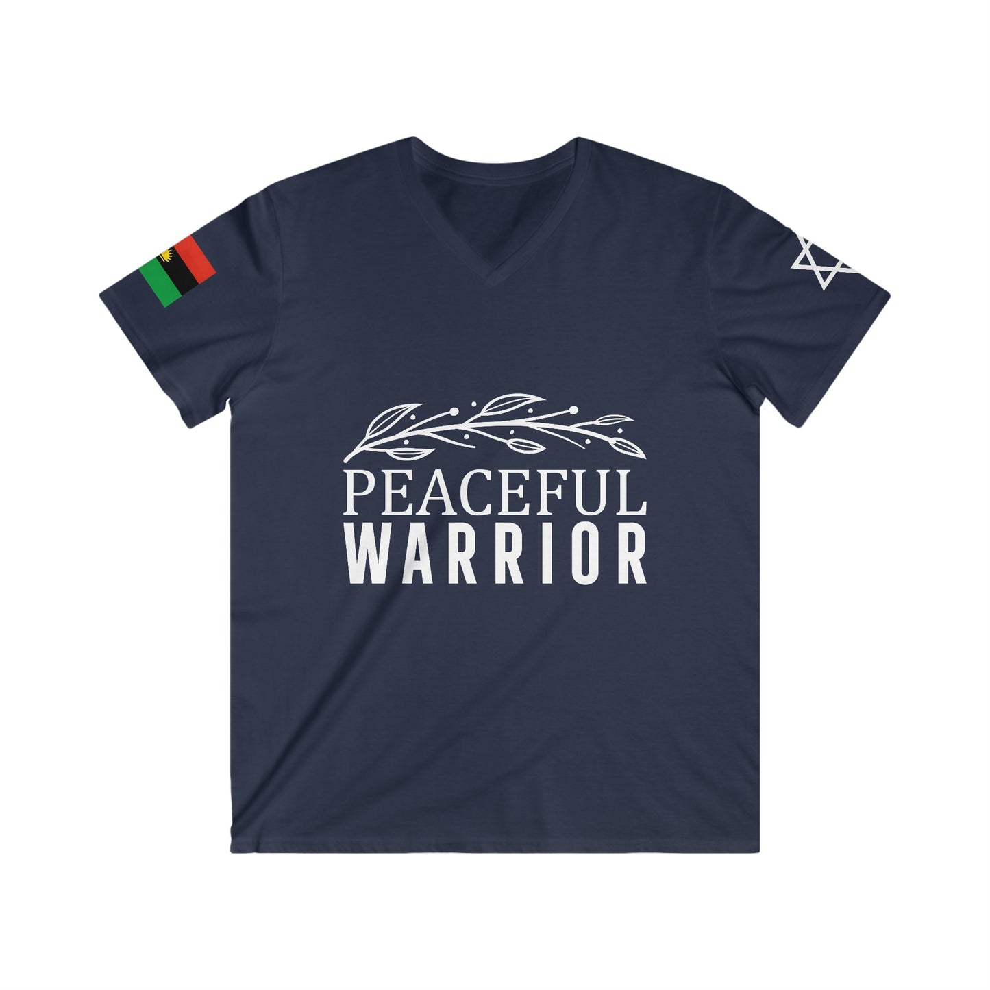 Peaceful Warrior V-Neck (Czech Republic/Germany)
