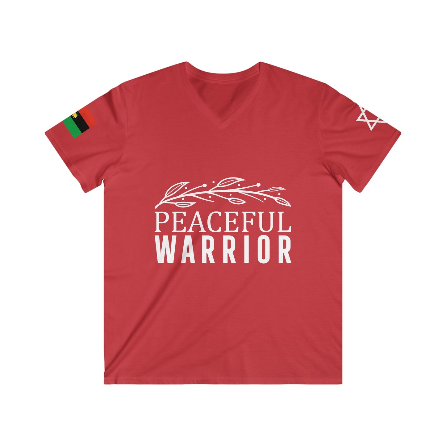 Peaceful Warrior V-Neck (Czech Republic/Germany)