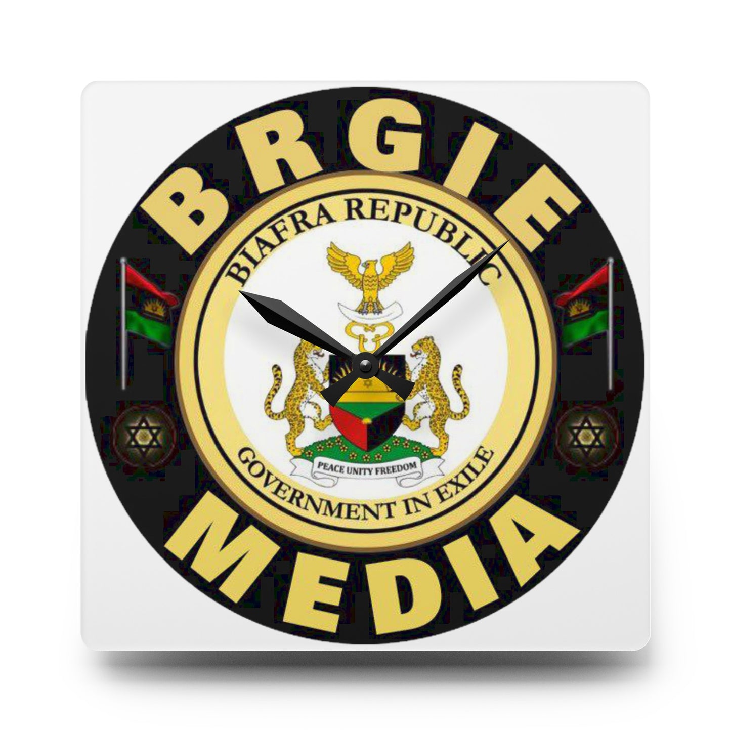 BRGIE Media Acrylic Wall Clock