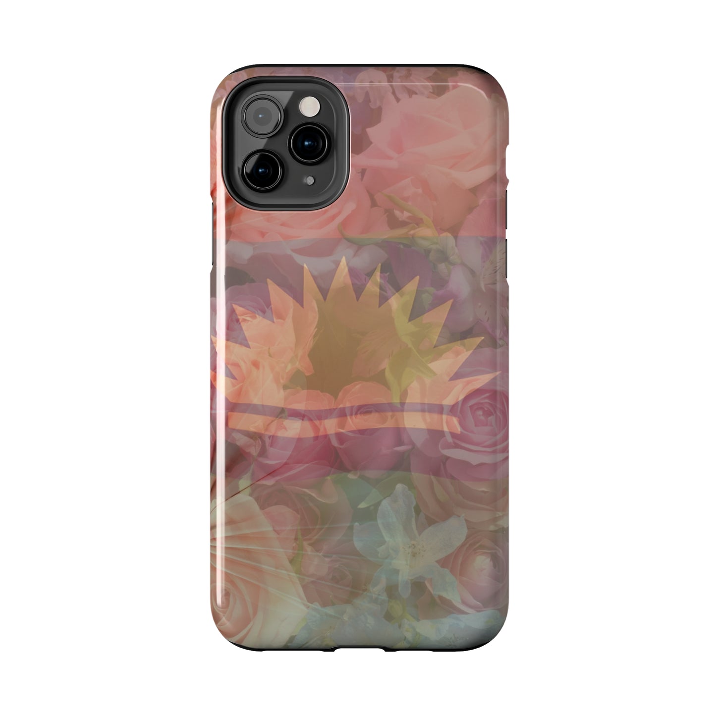 United States of Biafra Flag Flower Blend 3 - Tough iPhone Cases (iPhone 7, 8, X, 11, 12, 13, 14, 15)