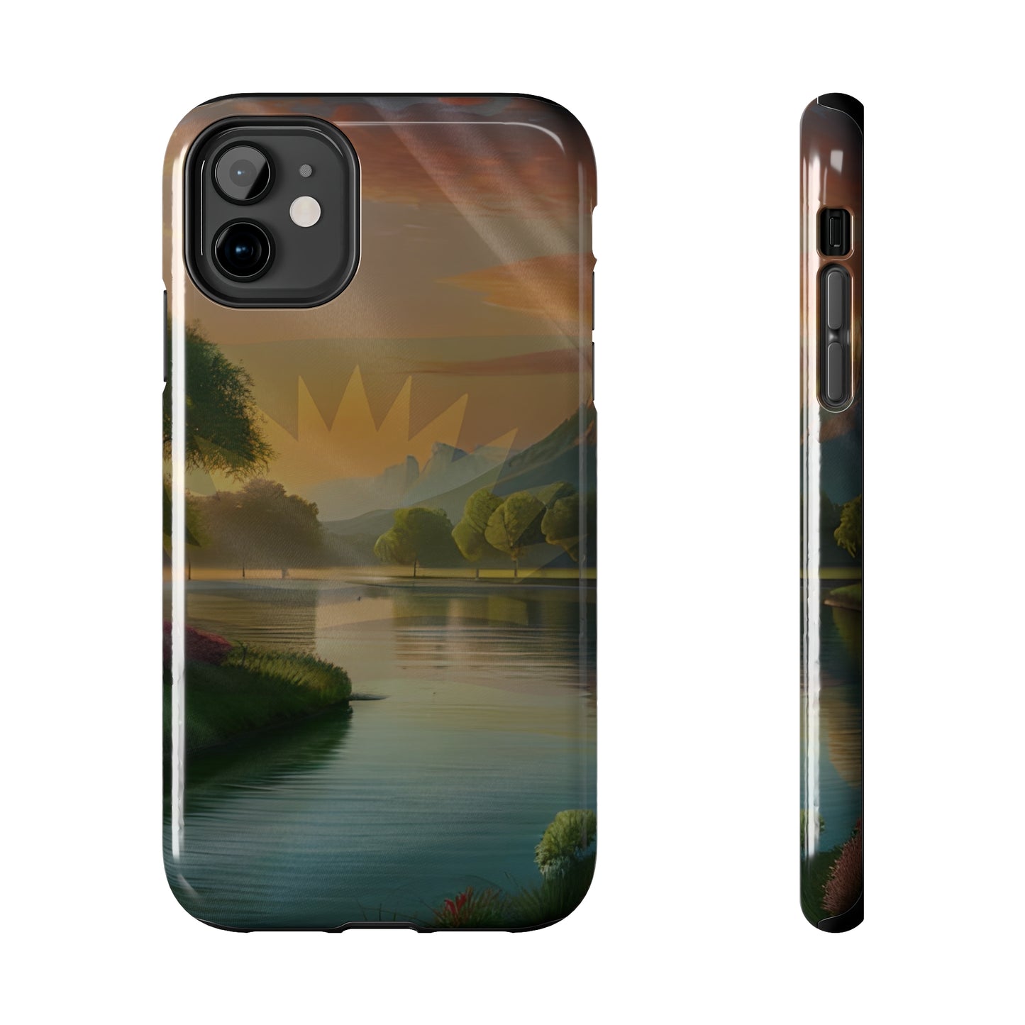 Neighborhood Pond, United States of Biafra - Tough iPhone Cases (iPhone 7, 8, X, 11, 12, 13, 14, 15)