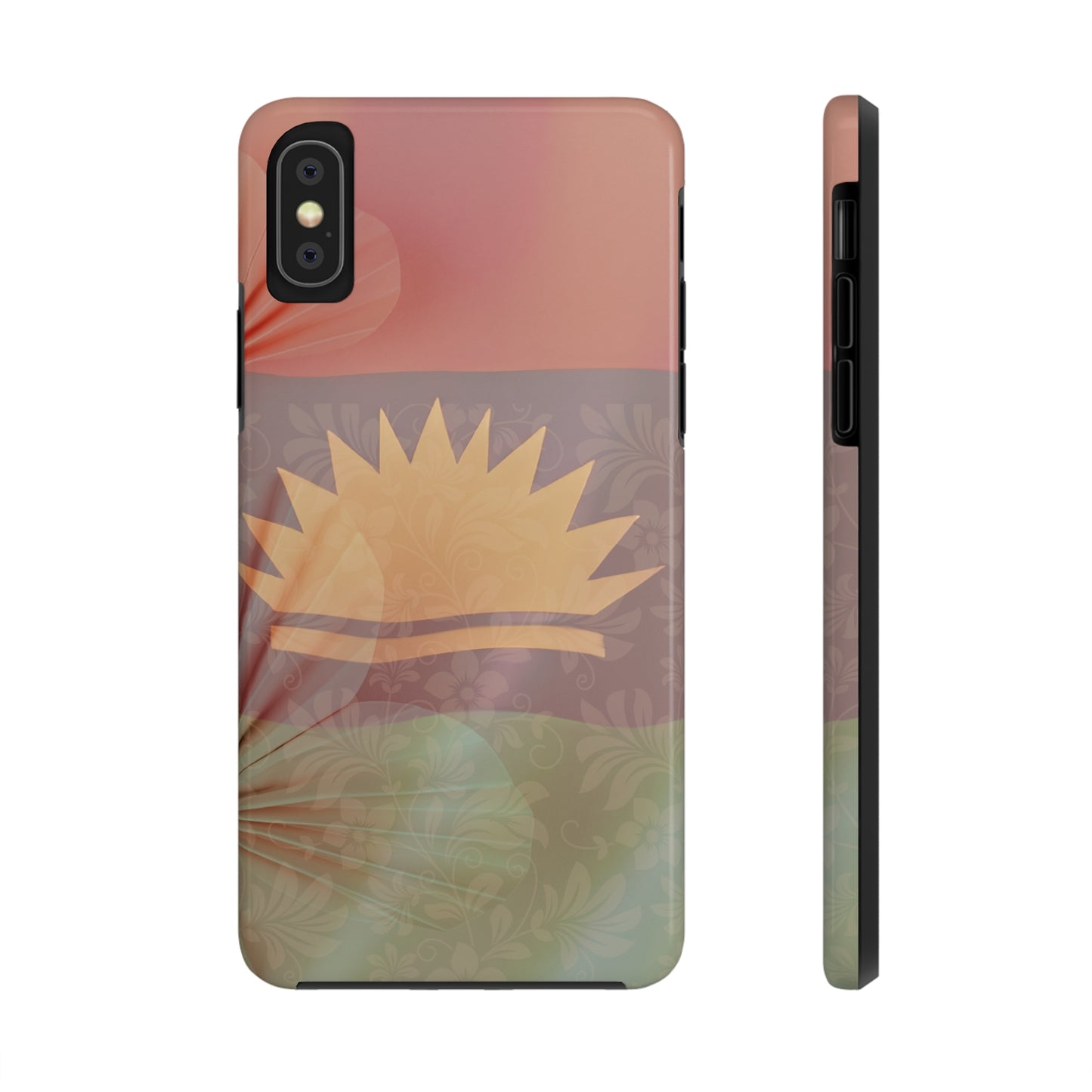 United States of Biafra Flag Flower Blend 5 - Tough iPhone Cases (iPhone 7, 8, X, 11, 12, 13, 14, 15)