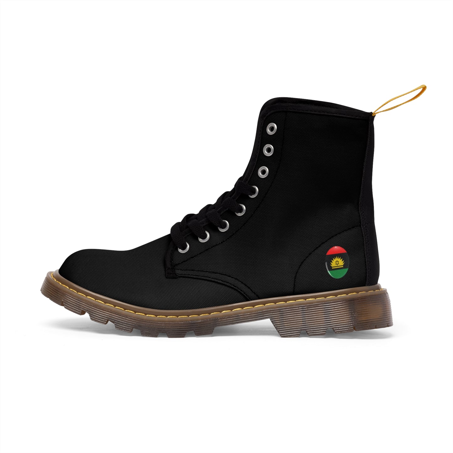 Black Men's Canvas Boots