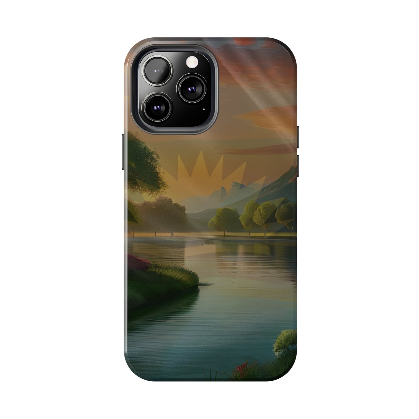Neighborhood Pond, United States of Biafra - Tough iPhone Cases (iPhone 7, 8, X, 11, 12, 13, 14, 15)