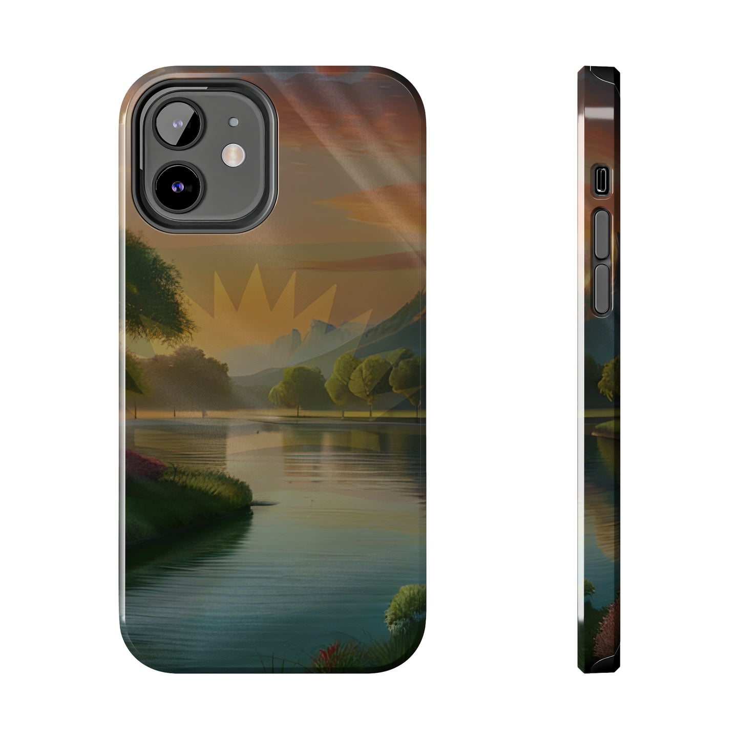Neighborhood Pond, United States of Biafra - Tough iPhone Cases (iPhone 7, 8, X, 11, 12, 13, 14, 15)