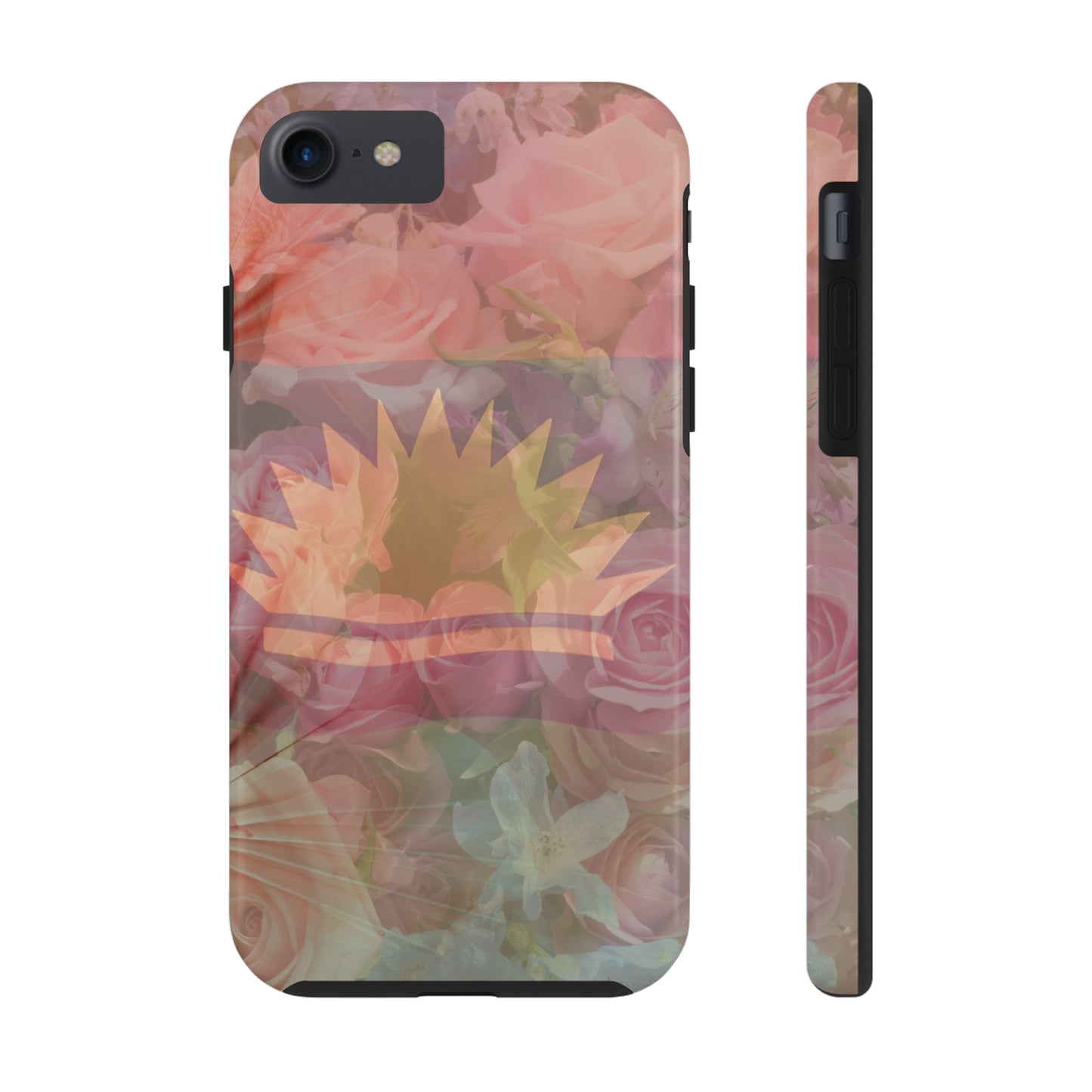 United States of Biafra Flag Flower Blend 3 - Tough iPhone Cases (iPhone 7, 8, X, 11, 12, 13, 14, 15)