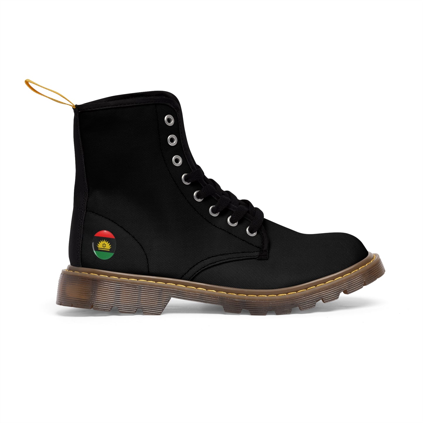 Black Men's Canvas Boots