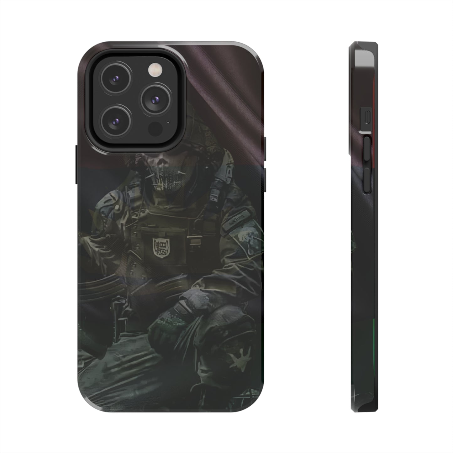 Biafra Soldier II - Tough iPhone Cases (iPhone 7, 8, X, 11, 12, 13, 14, 15)