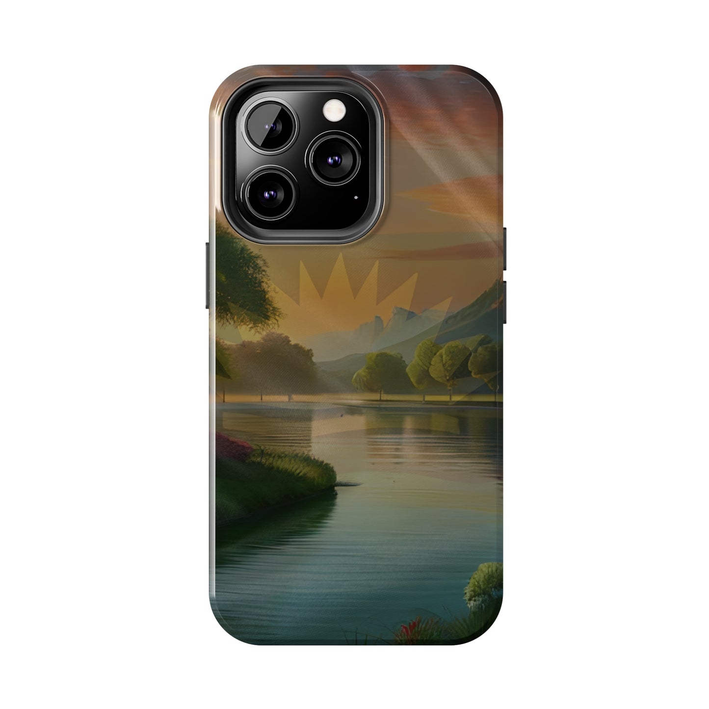 Neighborhood Pond, United States of Biafra - Tough iPhone Cases (iPhone 7, 8, X, 11, 12, 13, 14, 15)