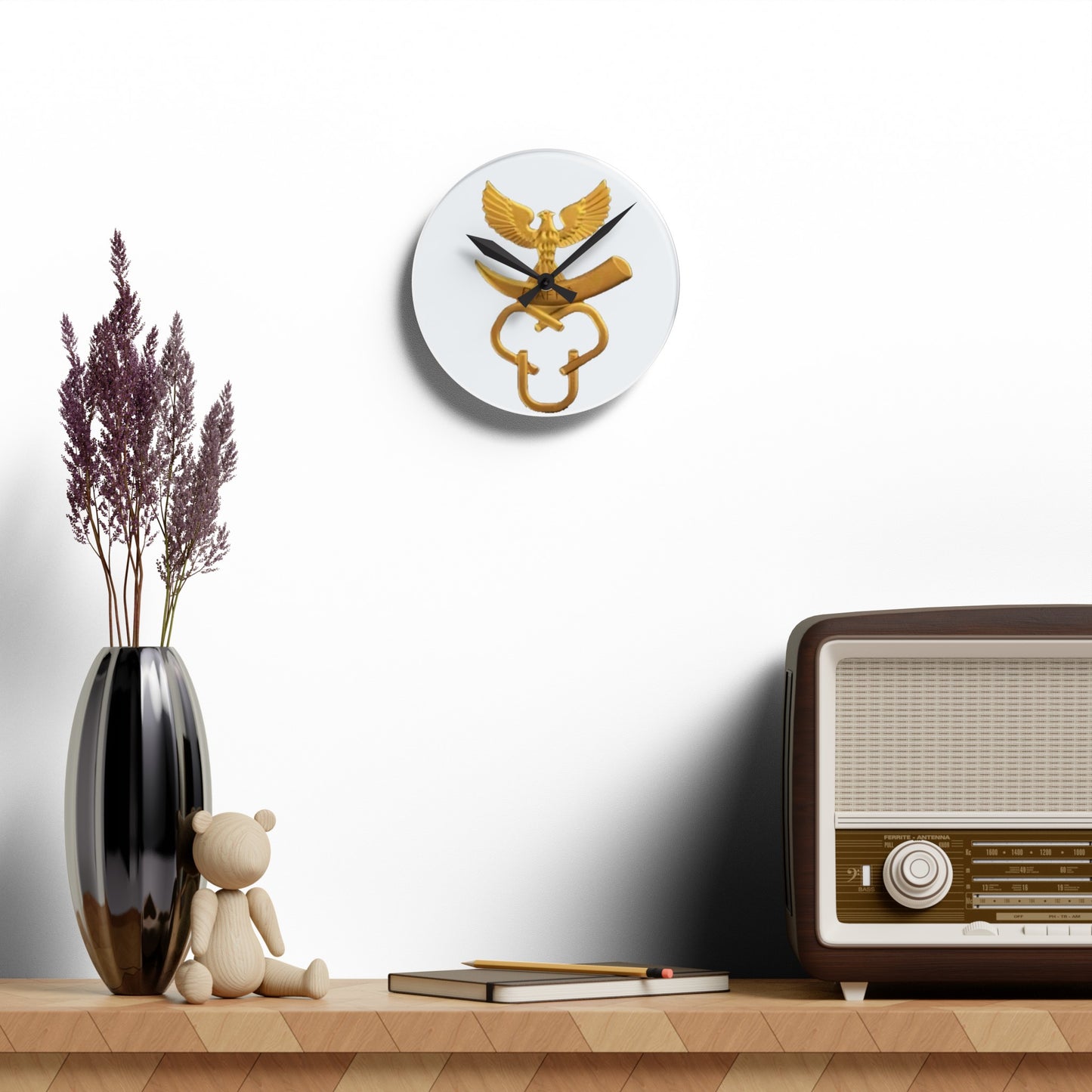 Biafra Liberation Army Acrylic Wall Clock