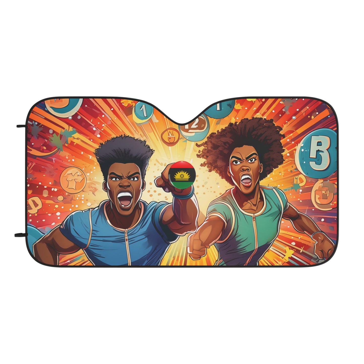Push Through Together Biafra Car Sun Shades