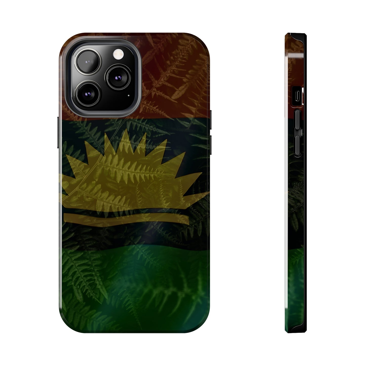 United States of Biafra Flag Plant Leaves - Tough iPhone Cases (iPhone 7, 8, X, 11, 12, 13, 14, 15)