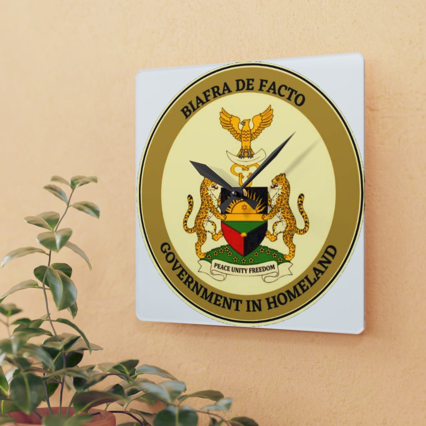 Biafra De Facto Acrylic Wall Clock