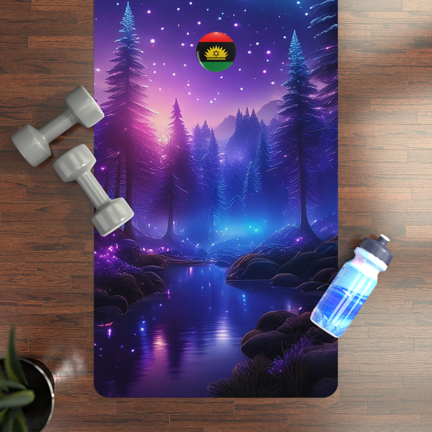 Night Breeze Rubber Yoga Mat